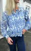 Say INA Copenhagen Skjorte - Selina - White / Blue