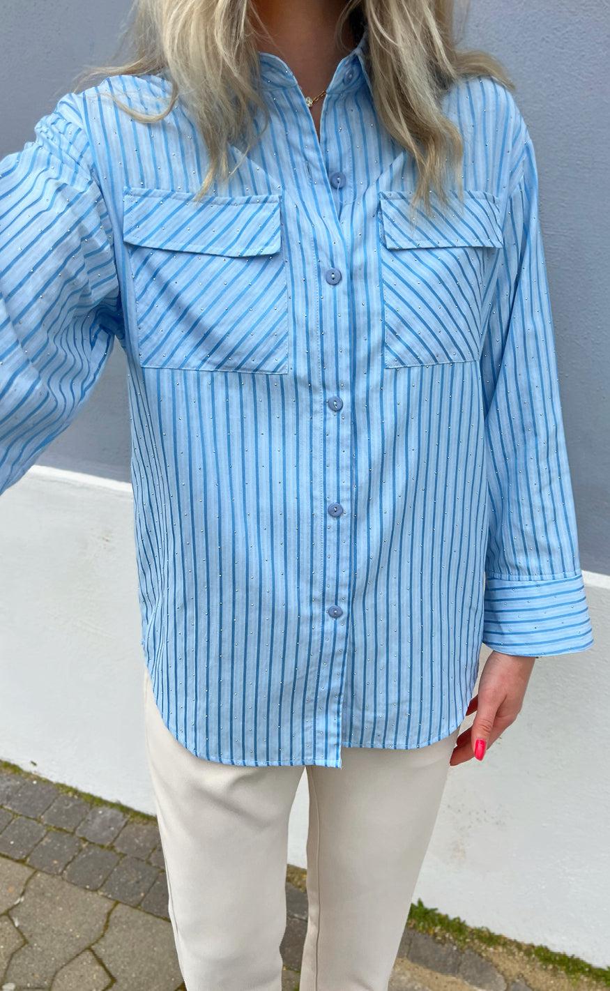 Say INA Copenhagen Skjorte - Simili - Blue Striped