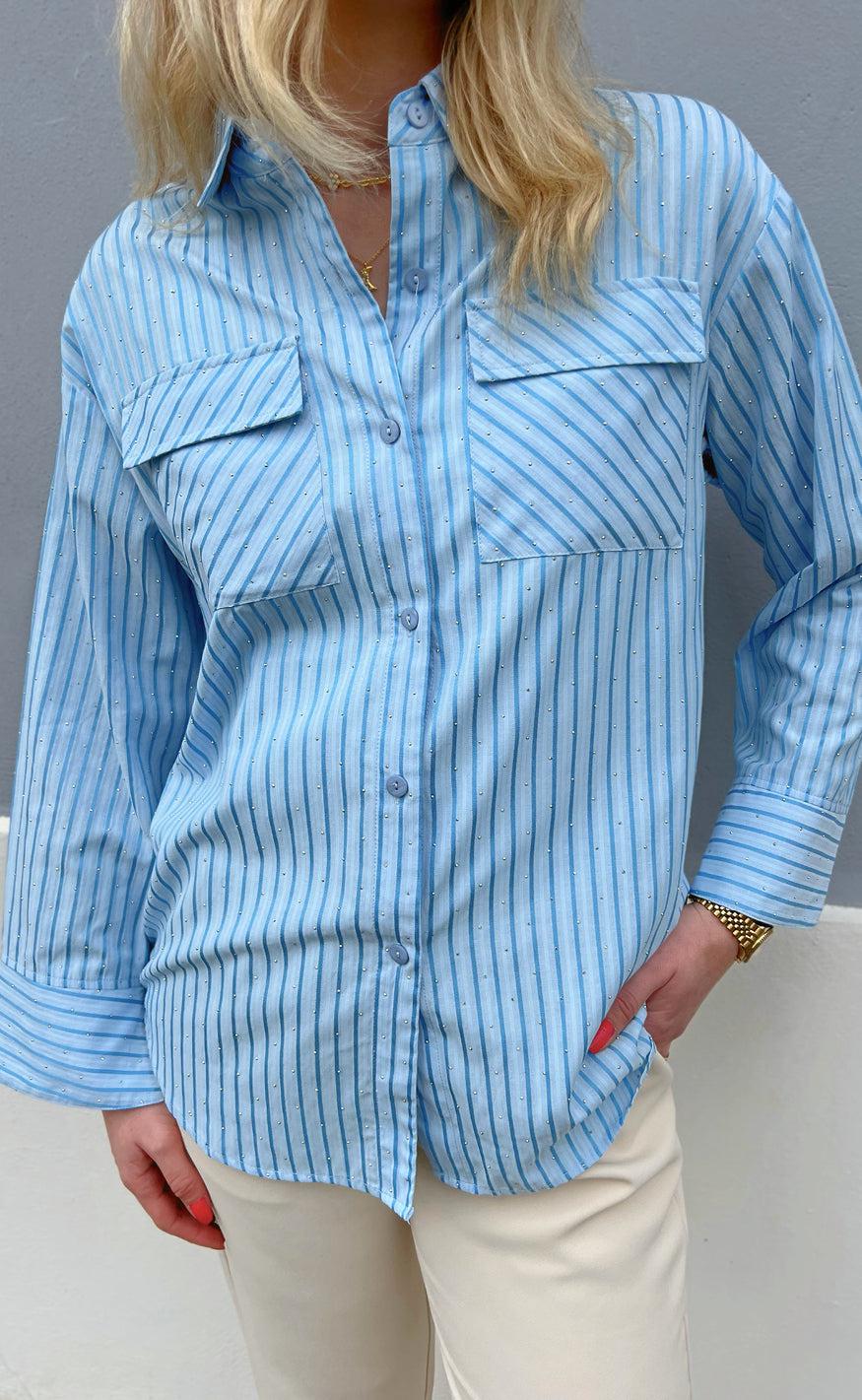 Say INA Copenhagen Skjorte - Simili - Blue Striped