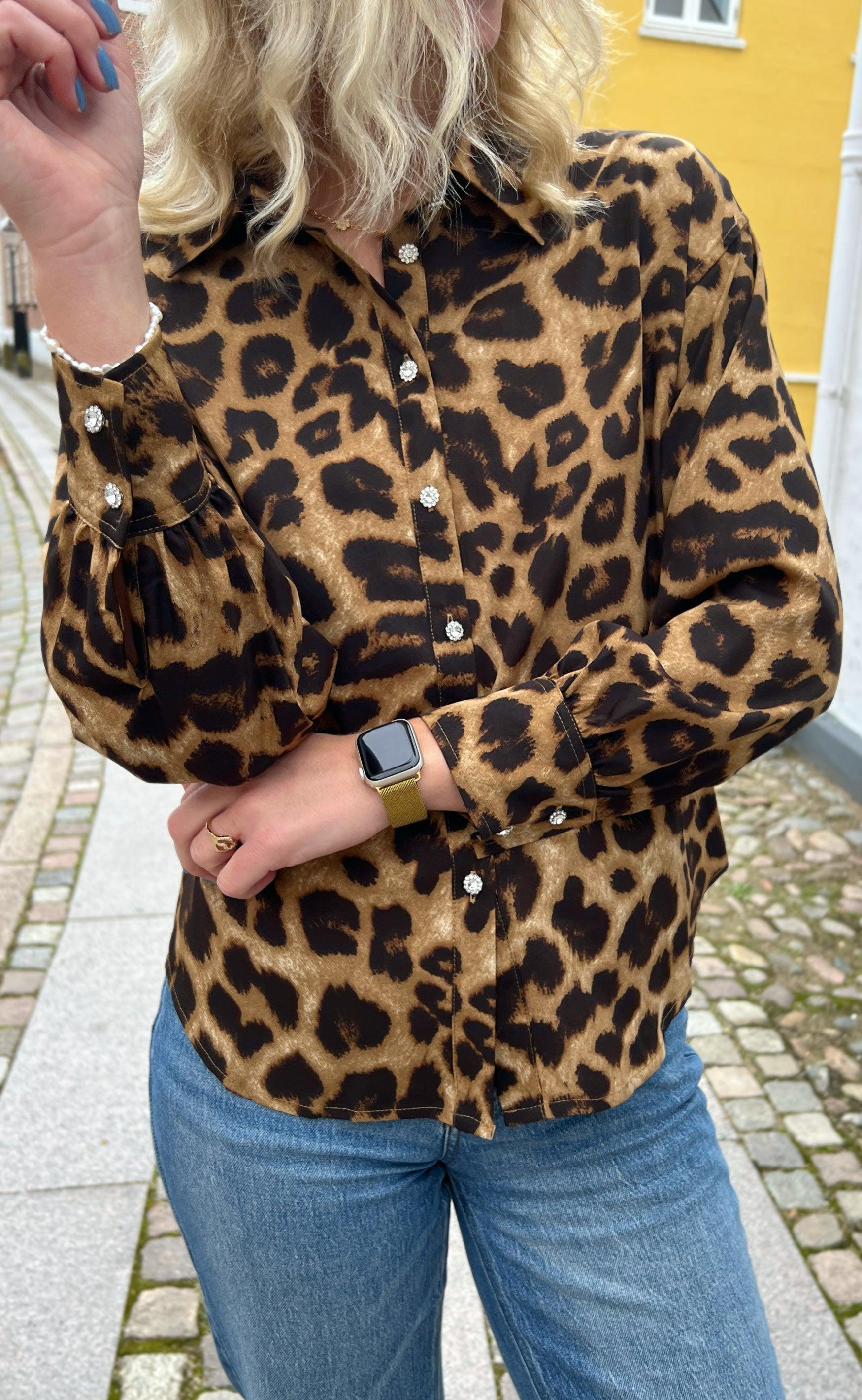 Say INA Copenhagen Skjorte - Stella - Leopard