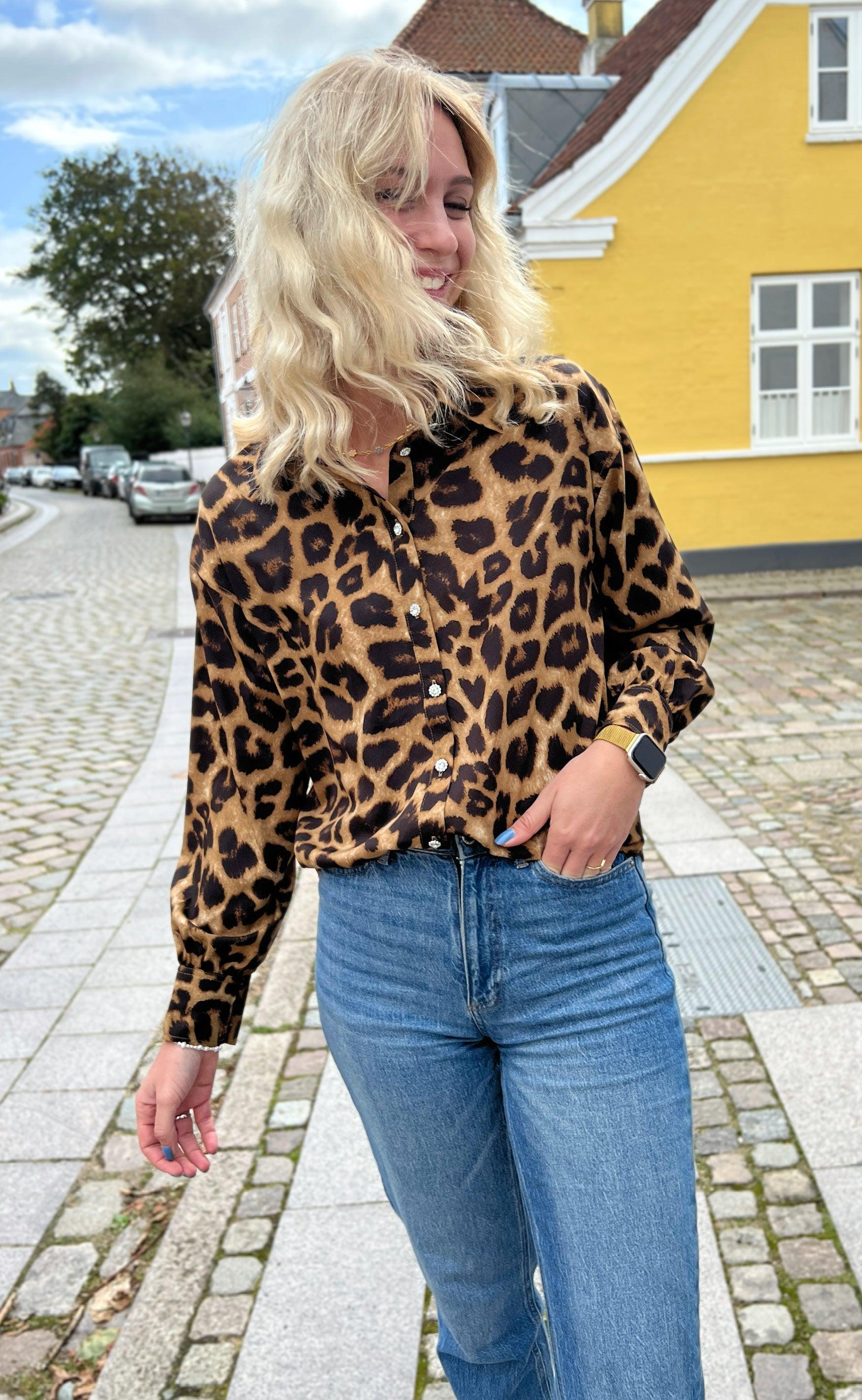 Say INA Copenhagen Skjorte - Stella - Leopard