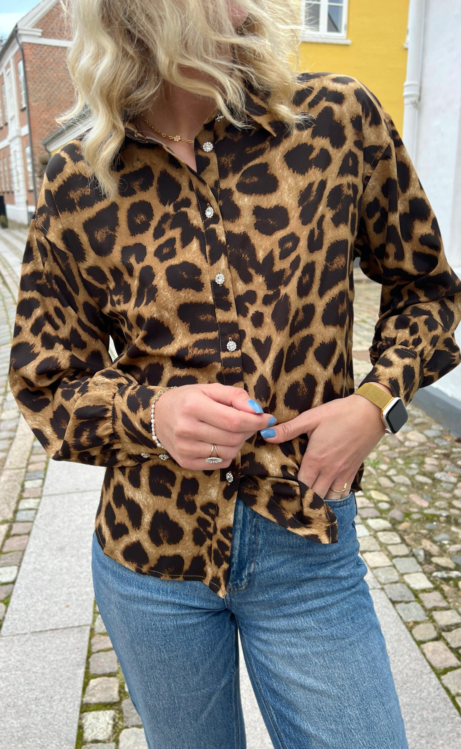 Say INA Copenhagen Skjorte - Stella - Leopard