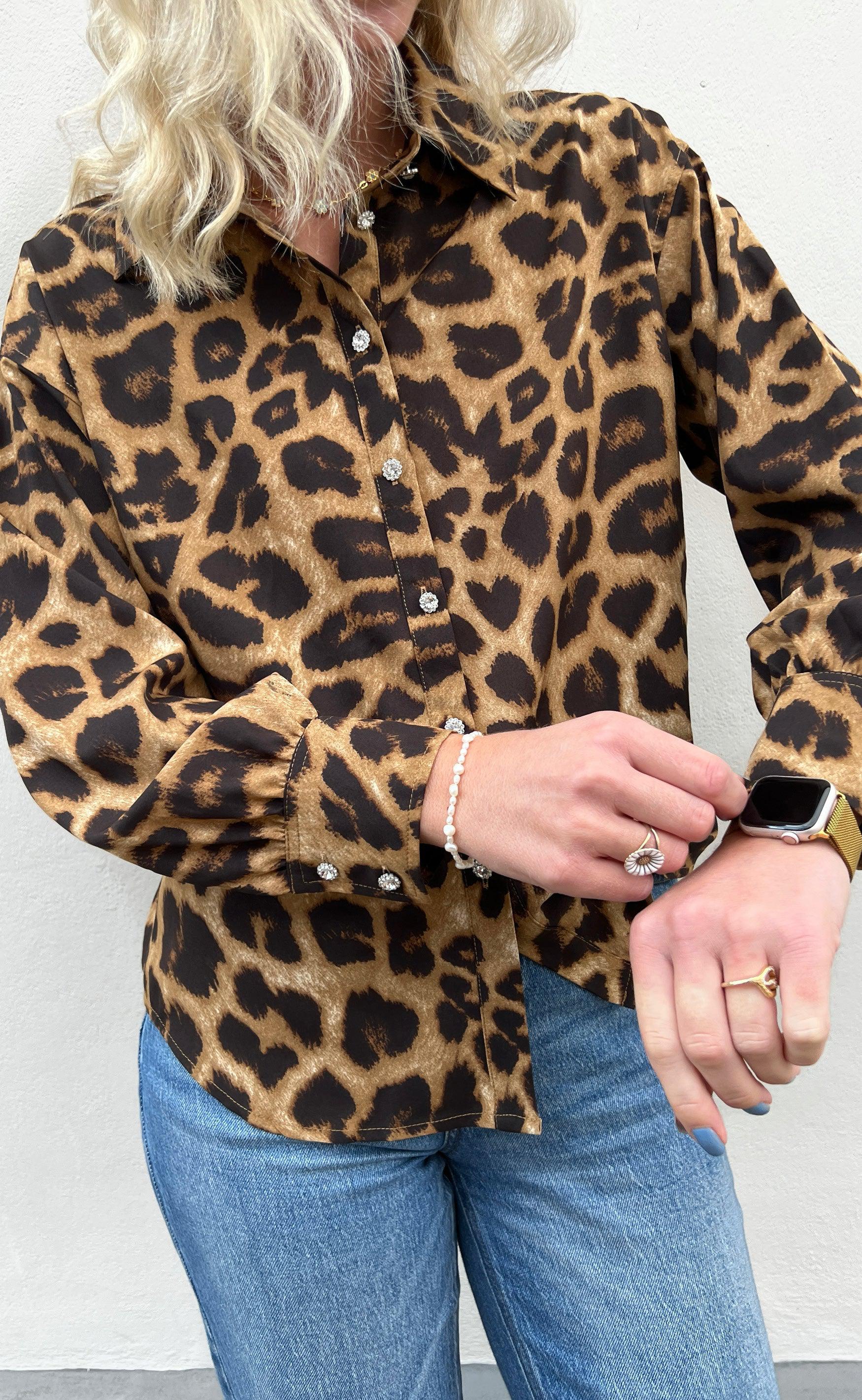 Say INA Copenhagen Skjorte - Stella - Leopard
