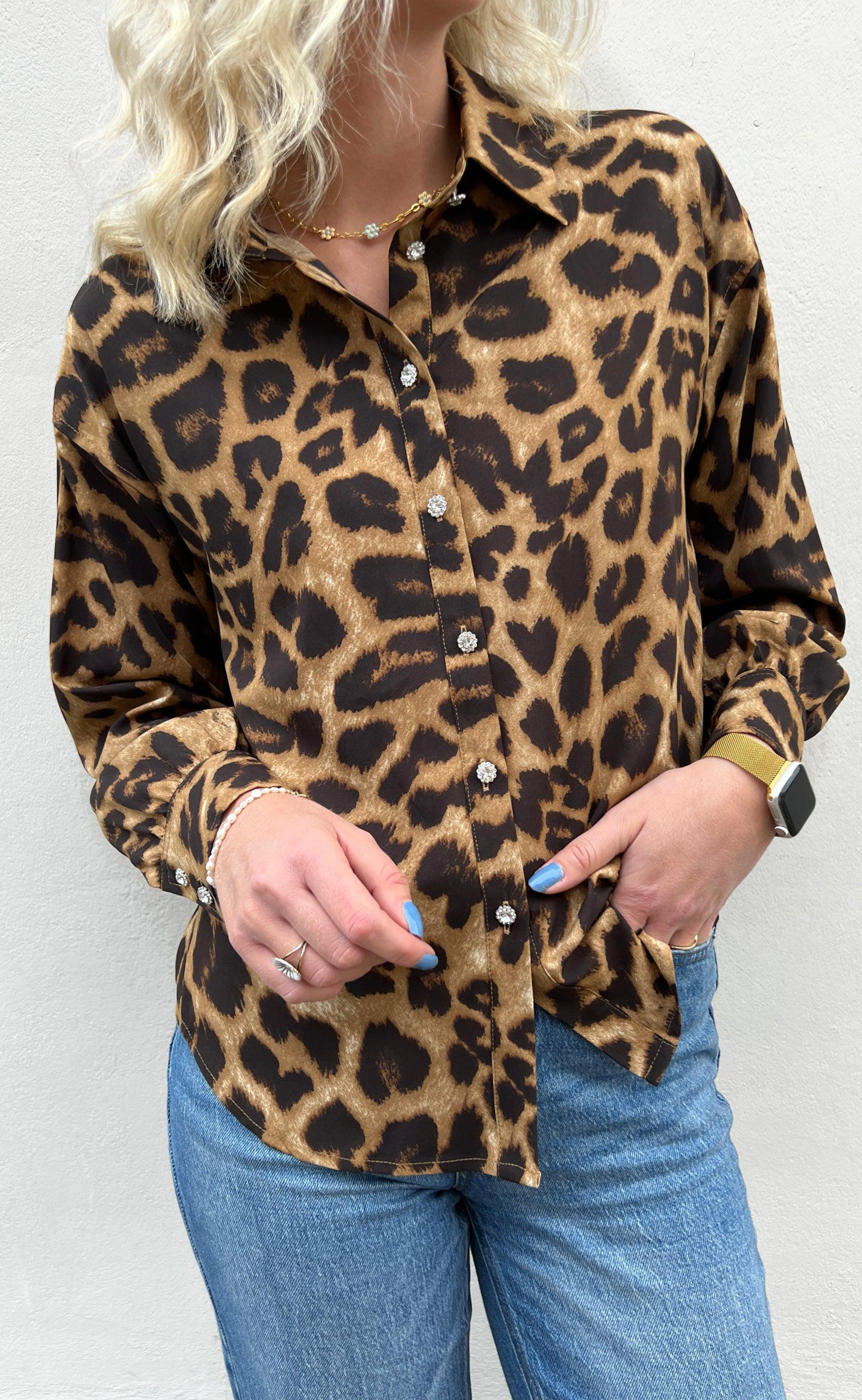 Say INA Copenhagen Skjorte - Stella - Leopard