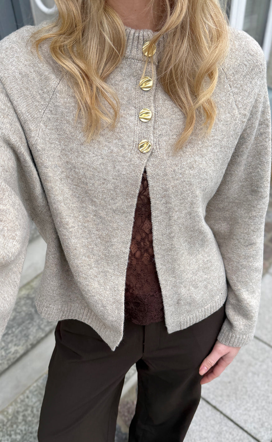 Say INA Copenhagen Strik - Kamilla Knit - Beige Melange