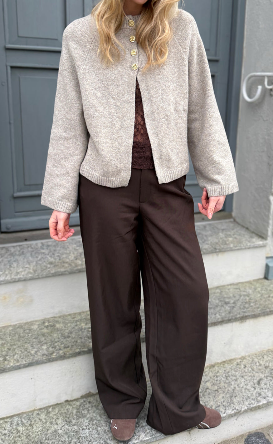Say INA Copenhagen Strik - Kamilla Knit - Beige Melange