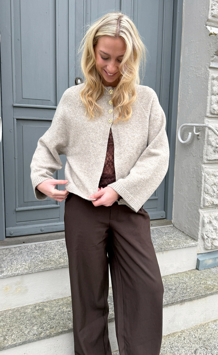 Say INA Copenhagen Strik - Kamilla Knit - Beige Melange