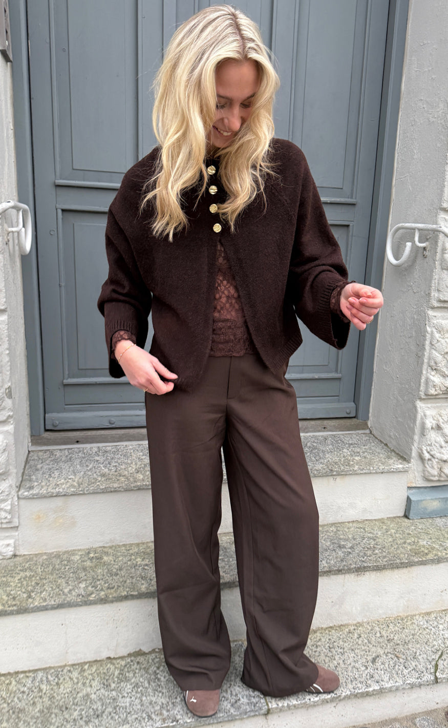 Say INA Copenhagen Strik - Kamilla Knit - Dark Brown