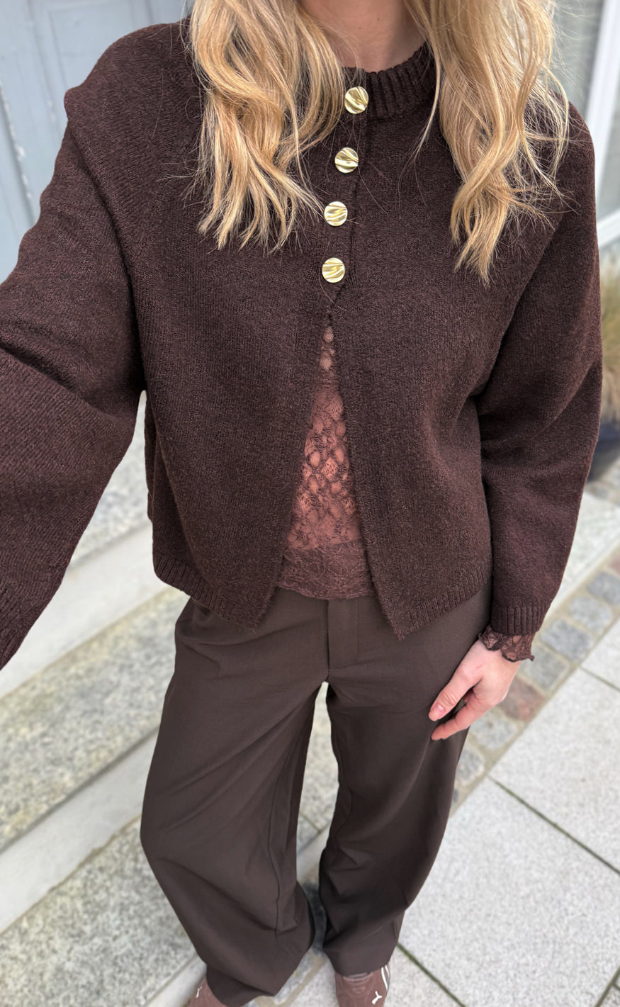 Say INA Copenhagen Strik - Kamilla Knit - Dark Brown