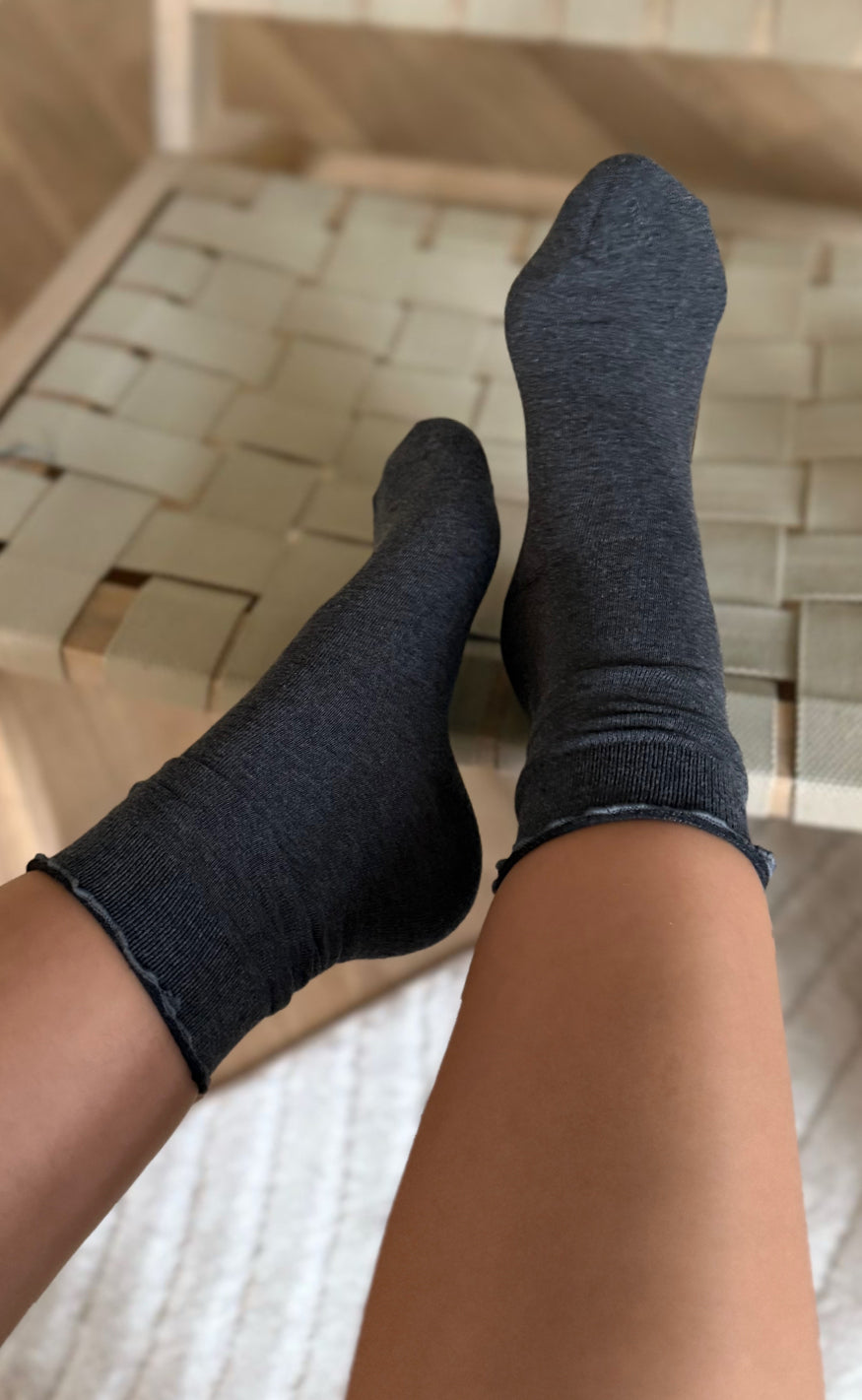 Say INA Copenhagen Strømper - Alina 3-pack - Dark Grey Melange