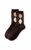 Say INA Copenhagen Strømper - Harlekin - Dark Brown