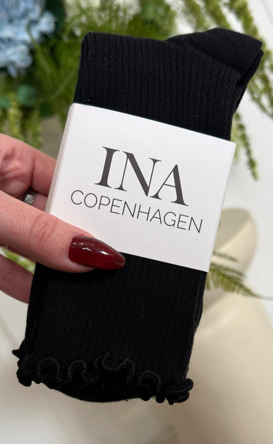 Say INA Copenhagen Strømper - Sally 3-pack - Black