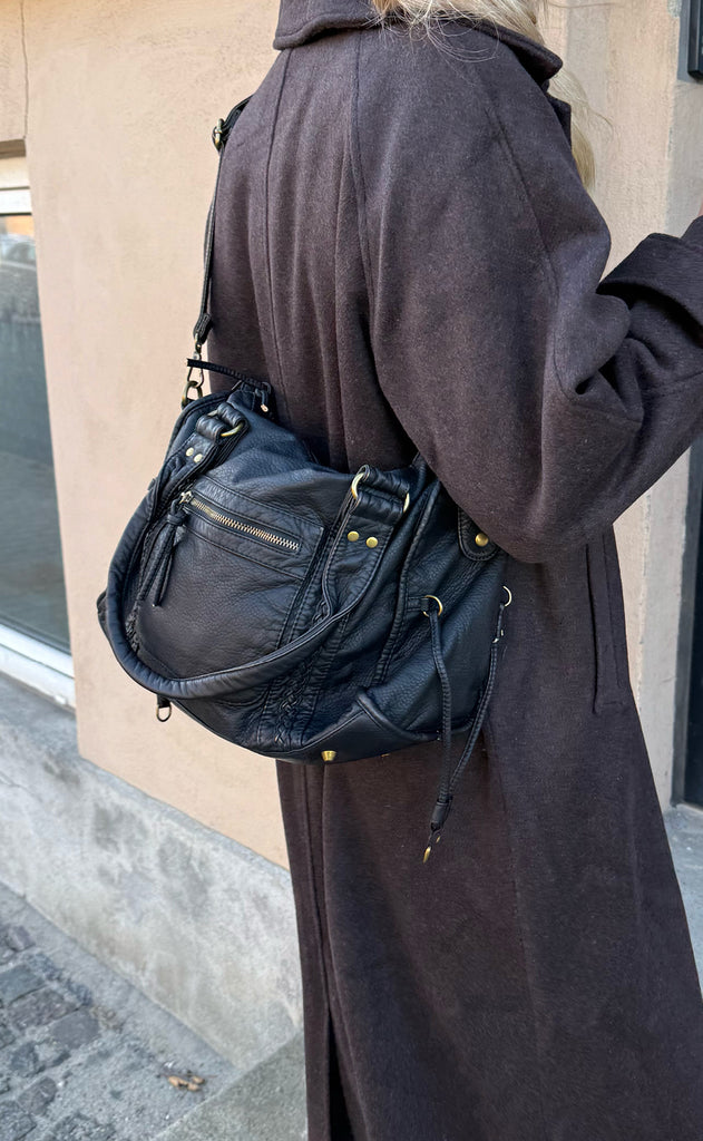 Say INA Copenhagen Taske - Cannes City - Black PU Leather