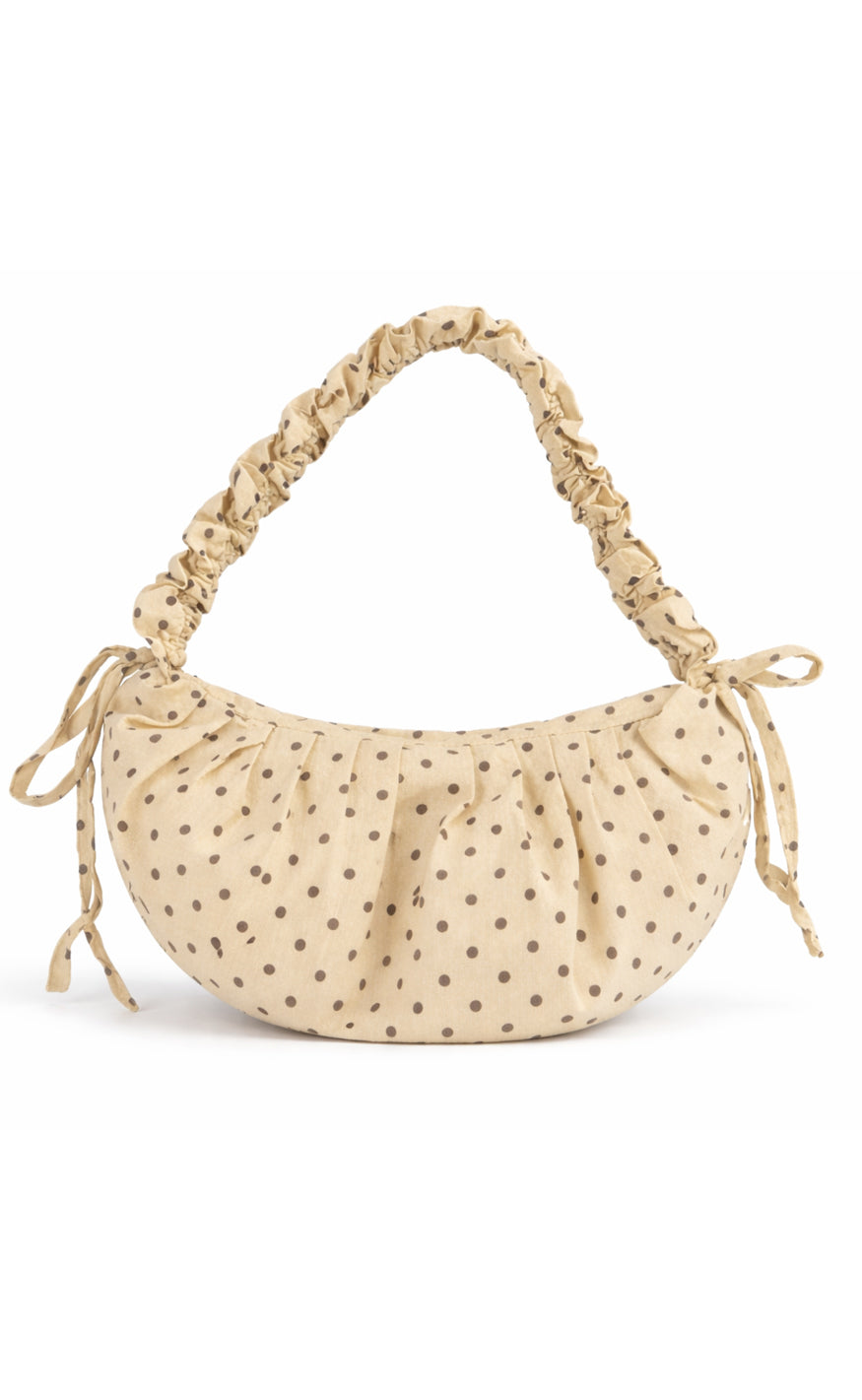Say INA Copenhagen Taske - Dortea Dotted - Beige W. Brown Dots