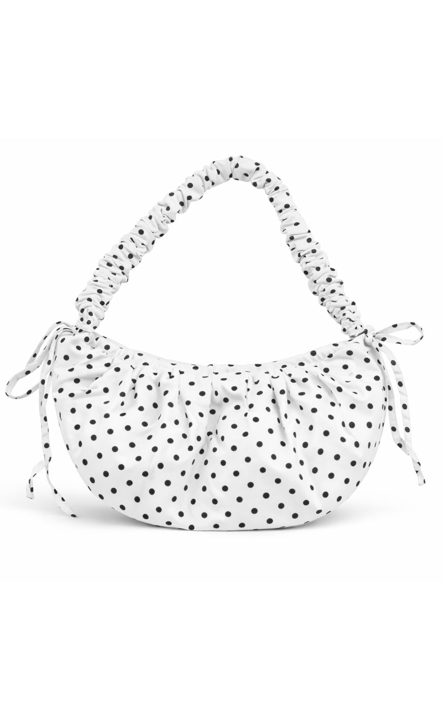 Say INA Copenhagen Taske - Dortea Dotted - White W. Black Dots