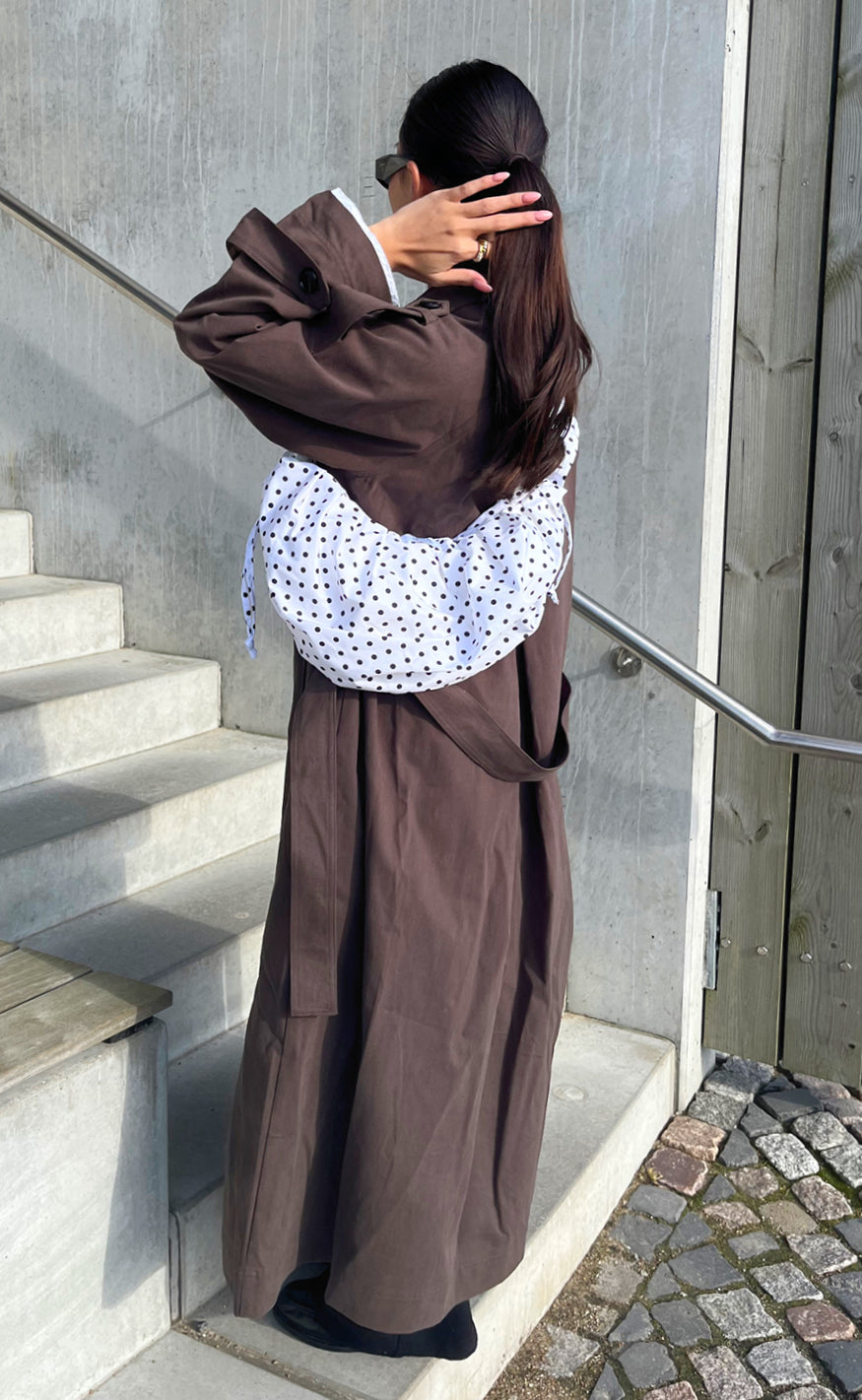 Say INA Copenhagen Taske - Dortea Dotted - White W. Black Dots
