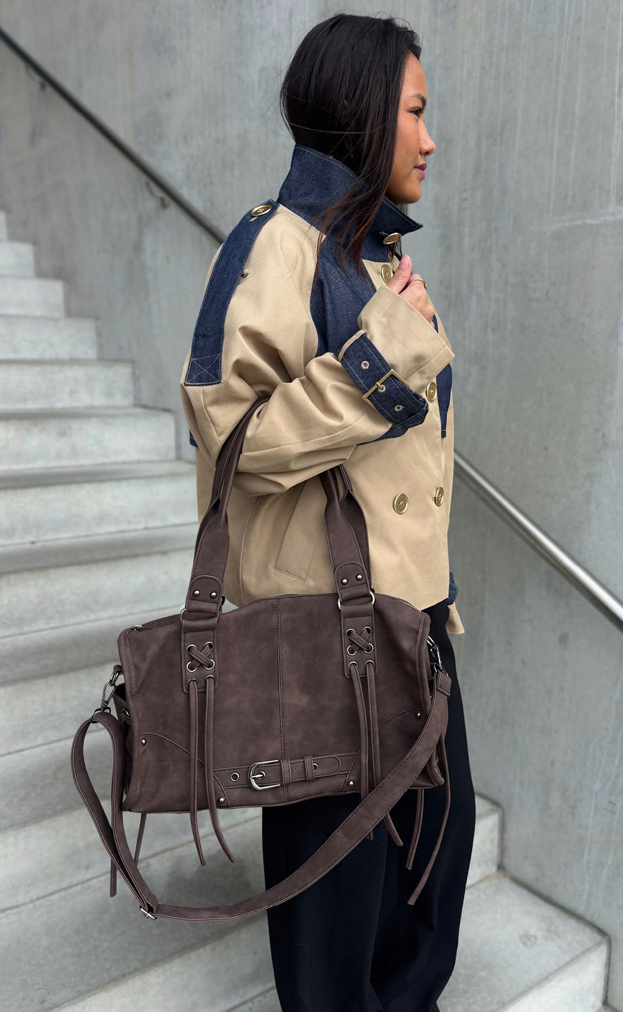 Say INA Copenhagen Taske - Mary City - Brown PU Leather
