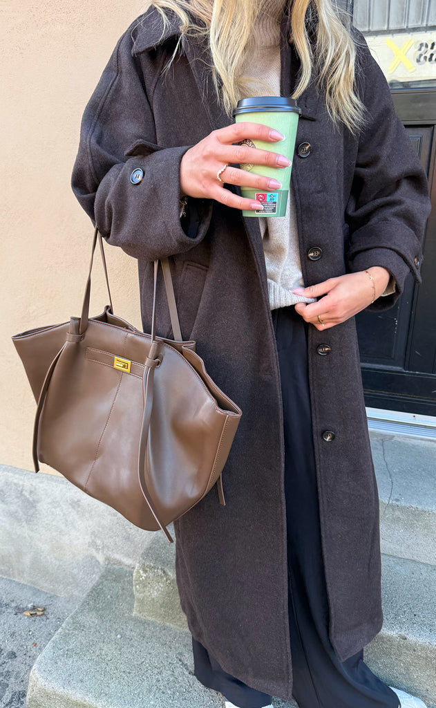 Say INA Copenhagen Taske - Olivia - Dark Brown PU Leather