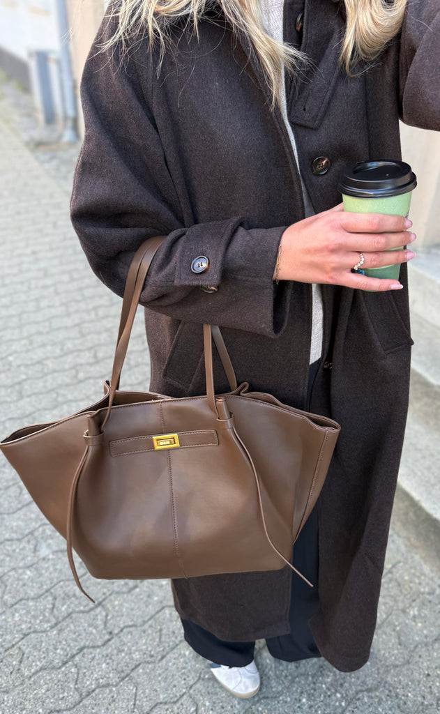 Say INA Copenhagen Taske - Olivia - Dark Brown PU Leather