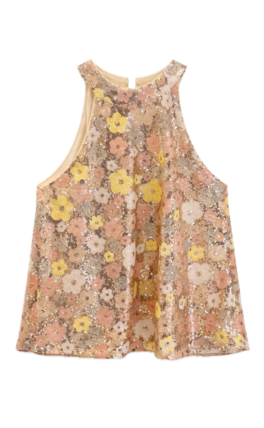 Say INA Copenhagen Top - Ava - Summer Sequin Flowers