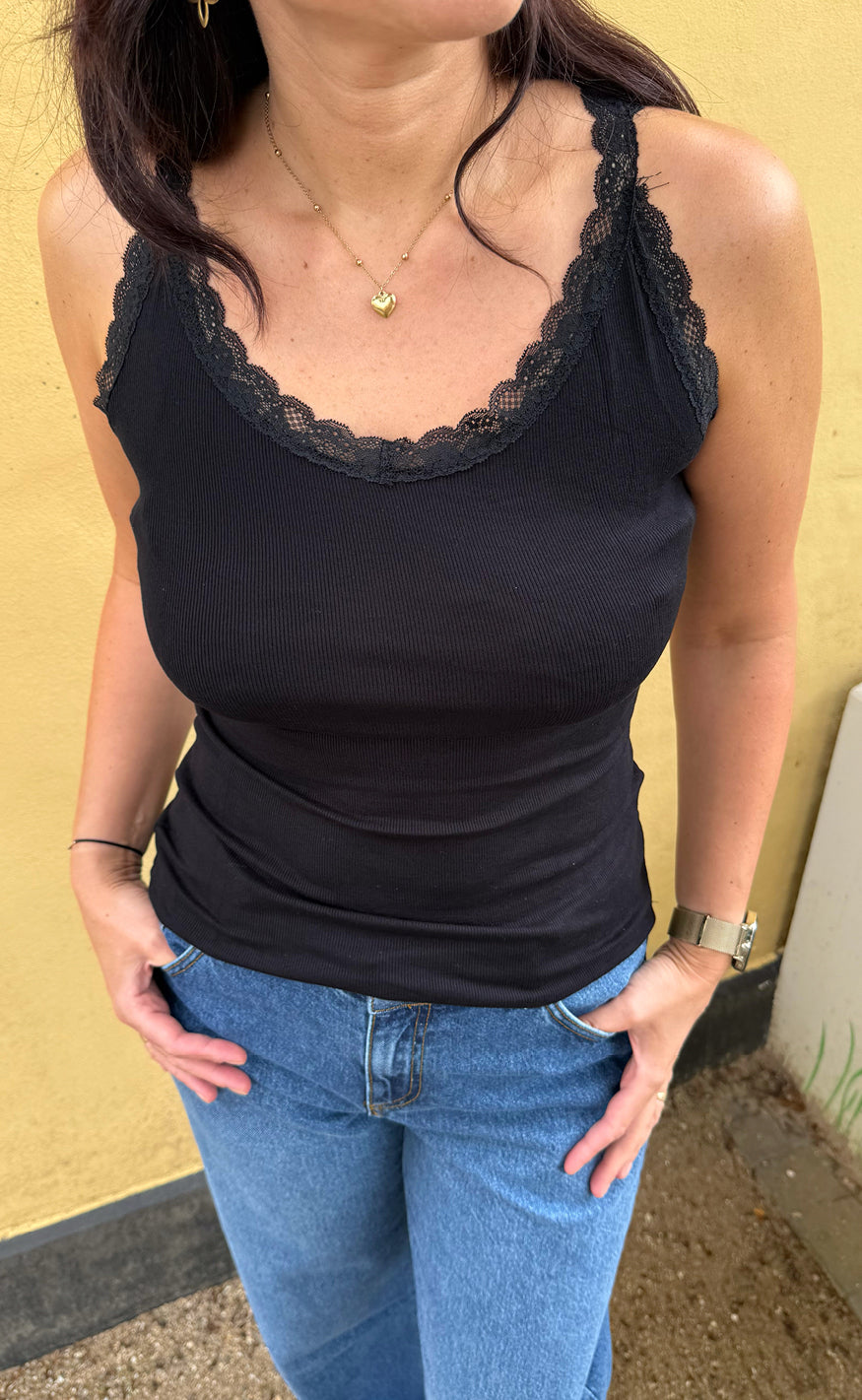 Say INA Copenhagen Top - Benita - Black