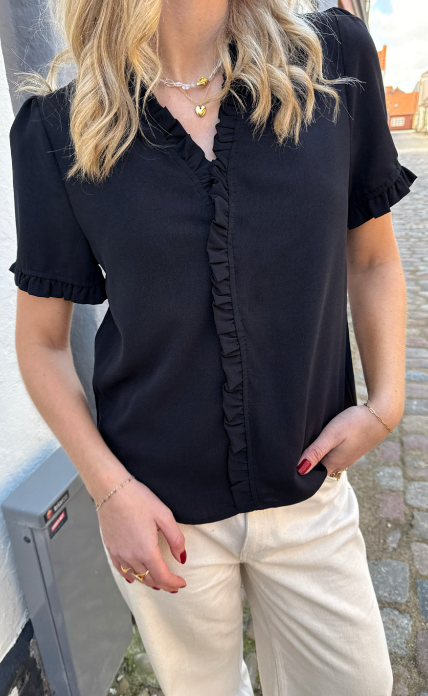 Say INA Copenhagen Top - Catja - Black