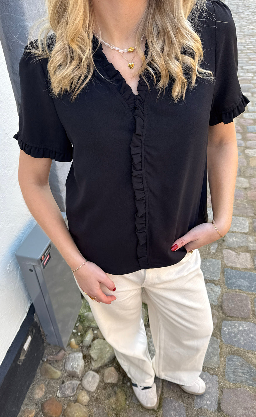 Say INA Copenhagen Top - Catja - Black