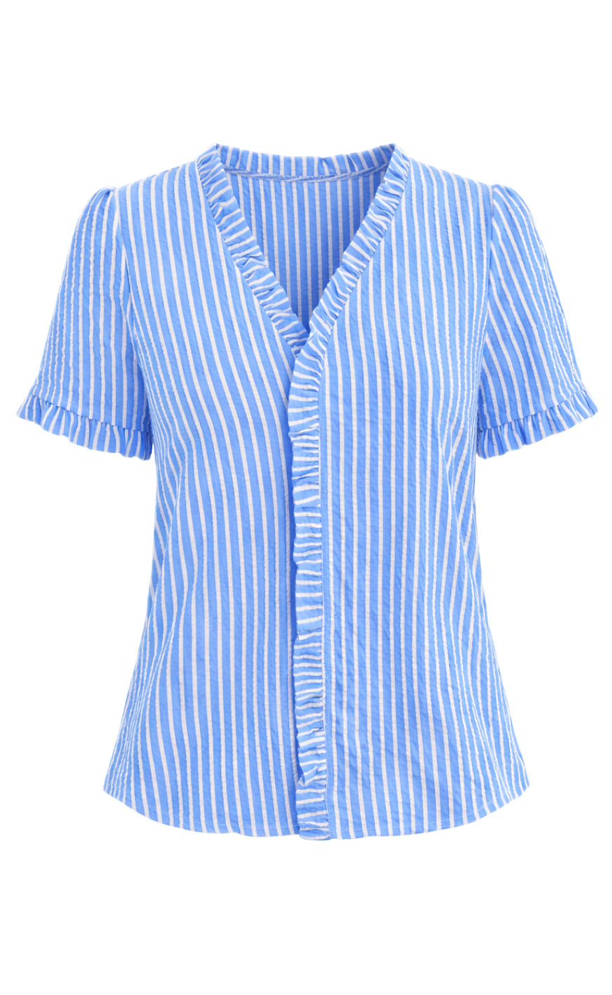 Say INA Copenhagen Top - Catja - Blue Striped