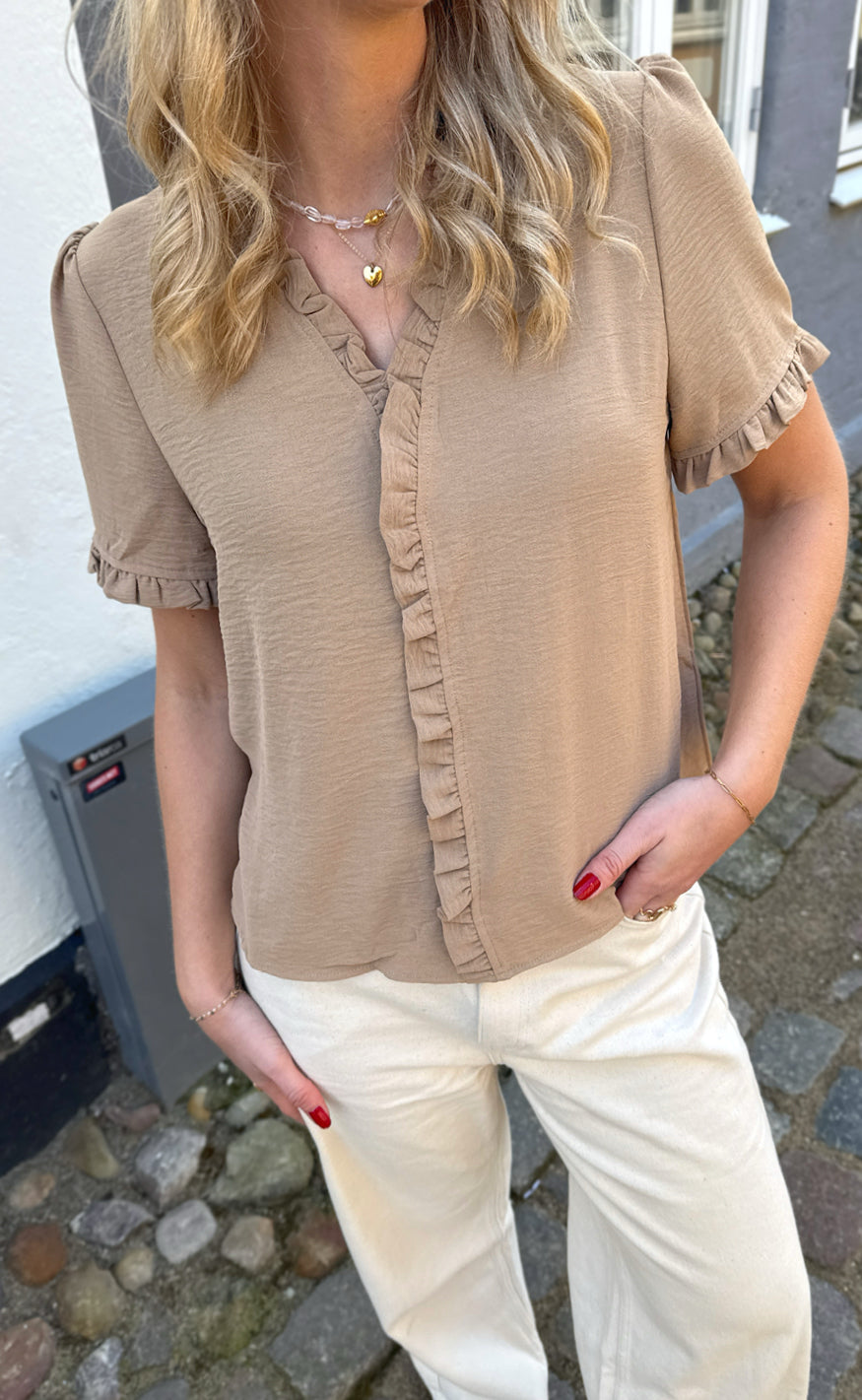 Say INA Copenhagen Top - Catja - Camel