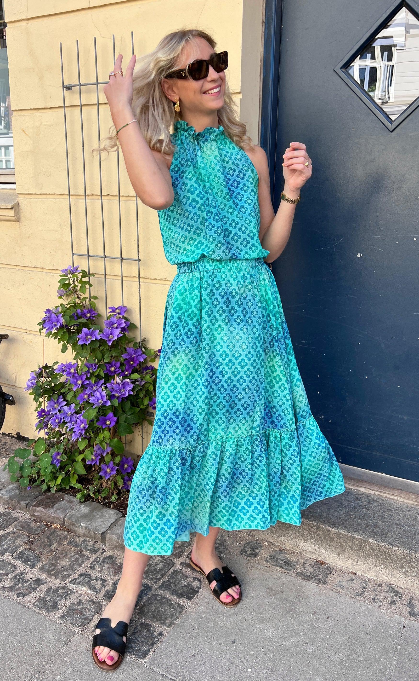 Say INA Copenhagen Top - Ellen - Aqua (vendbar)