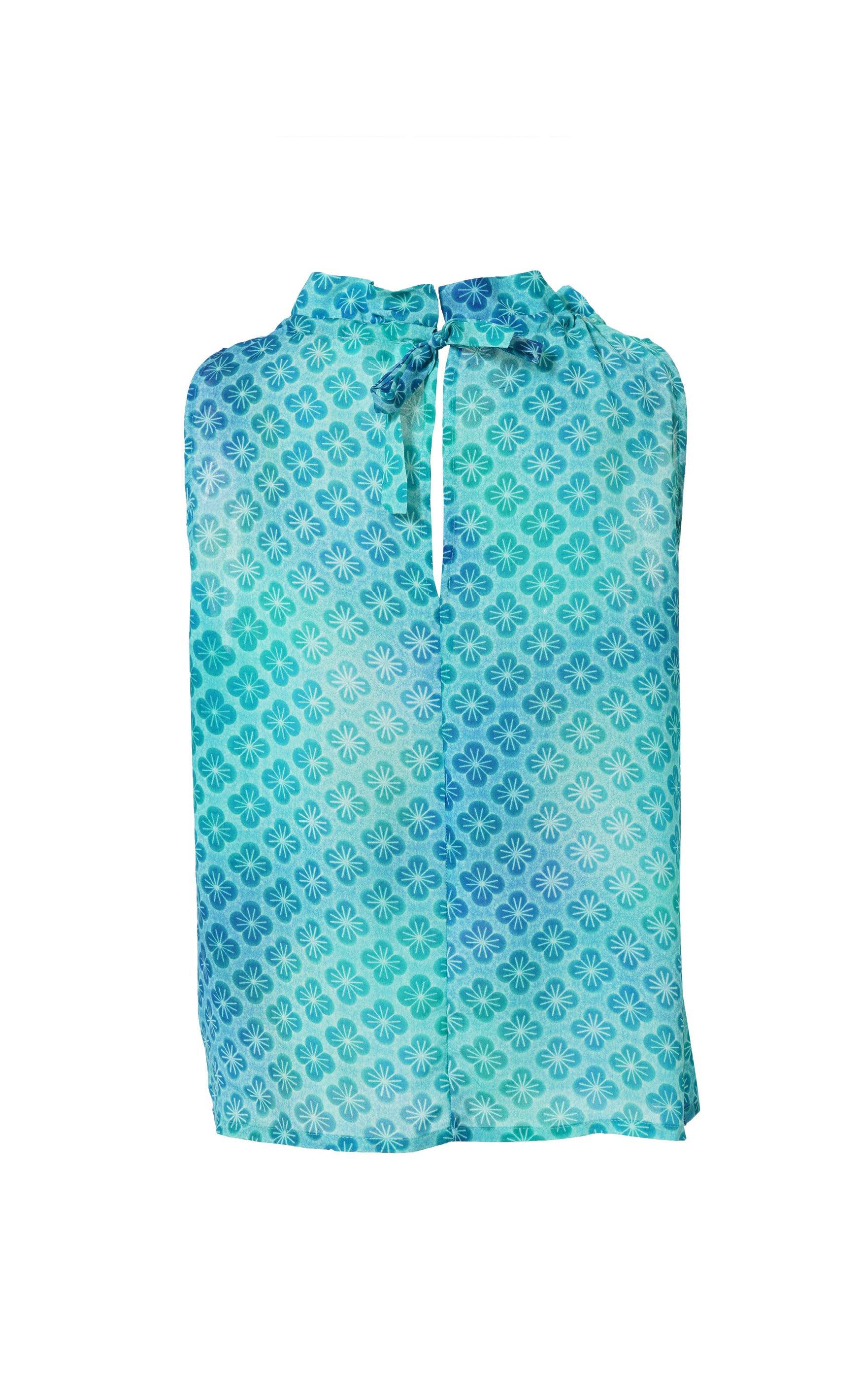 Say INA Copenhagen Top - Ellen - Aqua (vendbar)