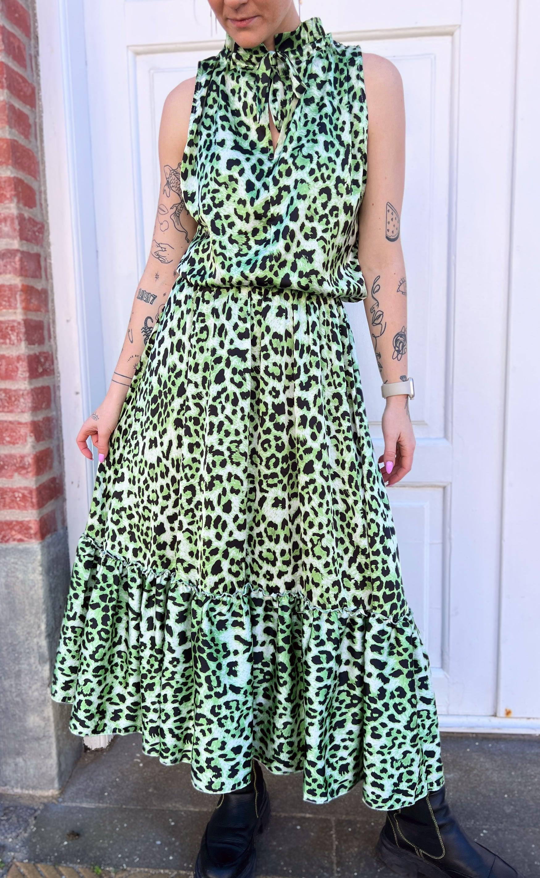 Say INA Copenhagen Top - Ellen - Green Leo (vendbar)