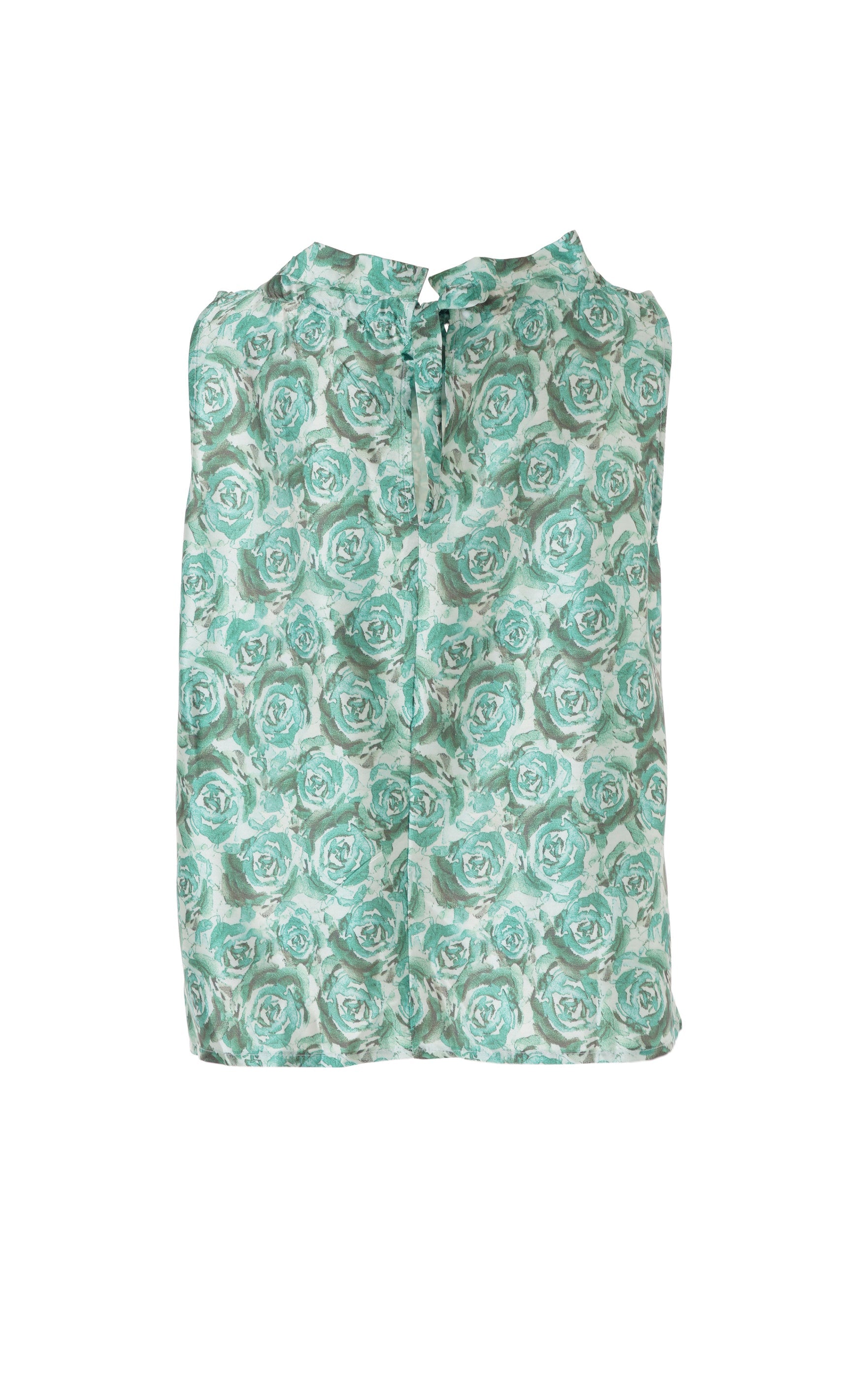 Say INA Copenhagen Top - Ellen - Green Roses (vendbar)