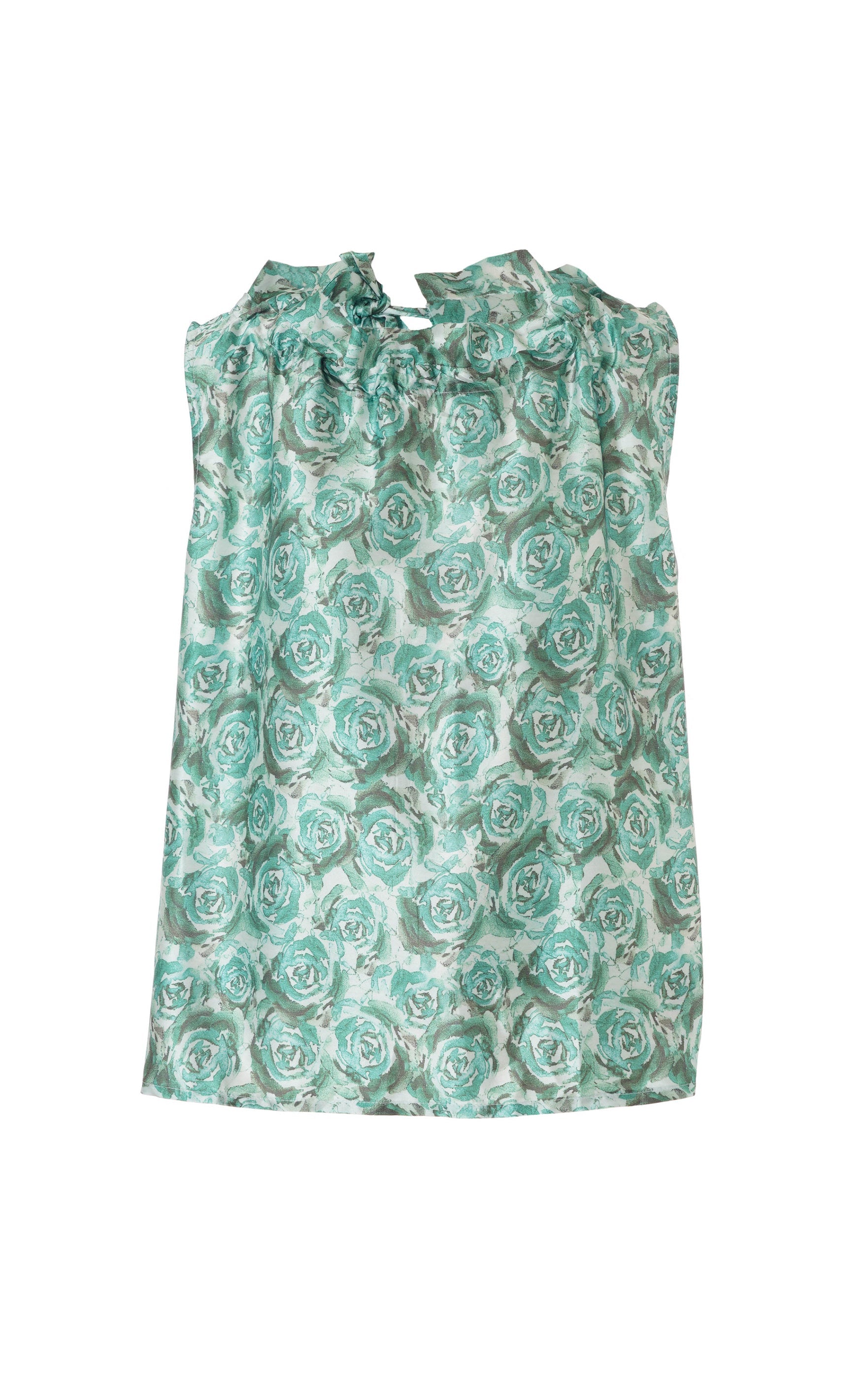 Say INA Copenhagen Top - Ellen - Green Roses (vendbar)