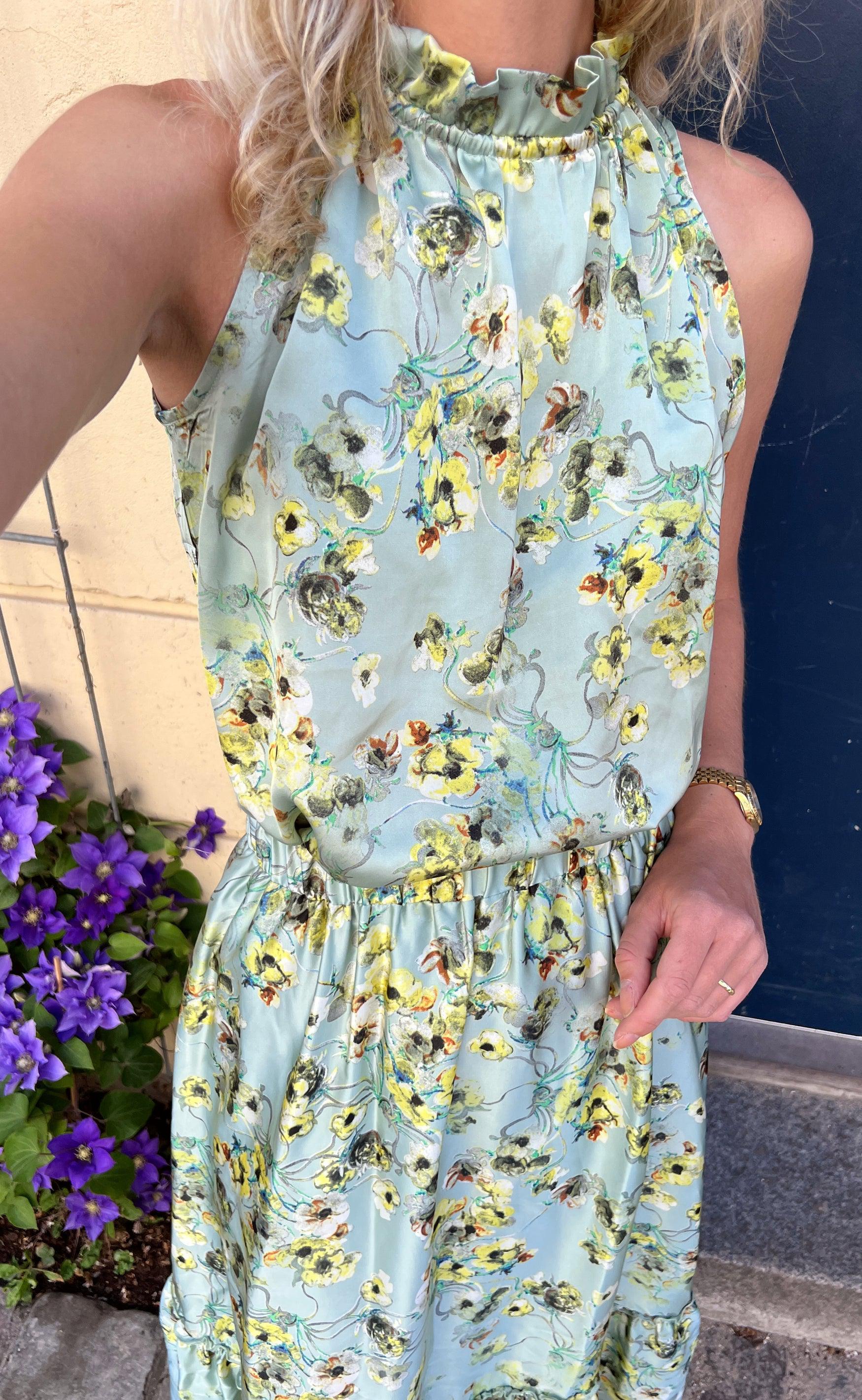 Say INA Copenhagen Top - Ellen - Green Summer (vendbar)