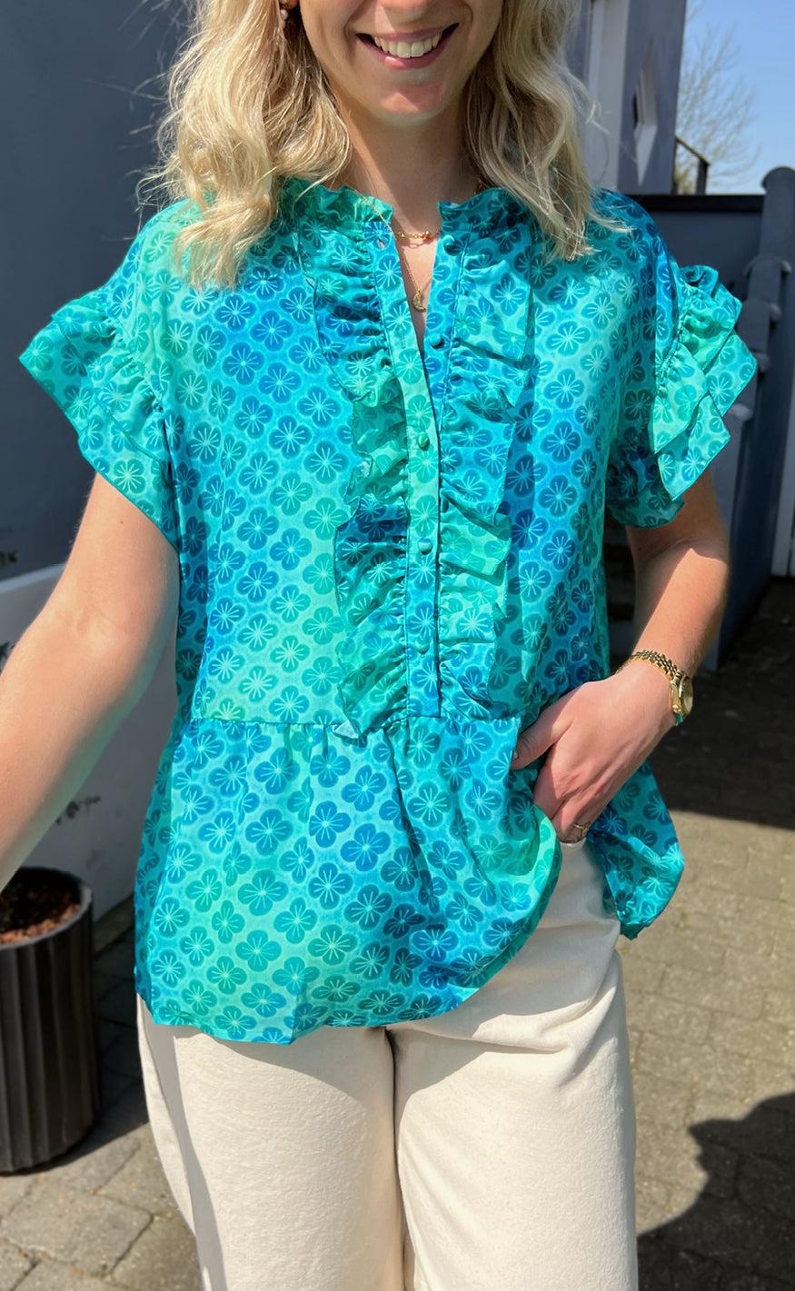 Say INA Copenhagen Top - Freya - Aqua