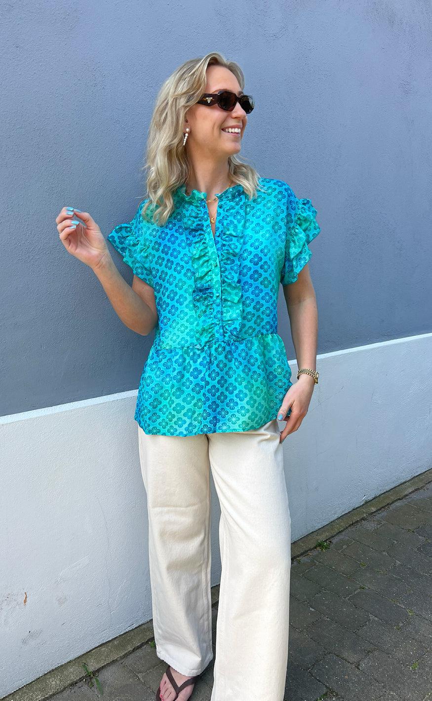 Say INA Copenhagen Top - Freya - Aqua