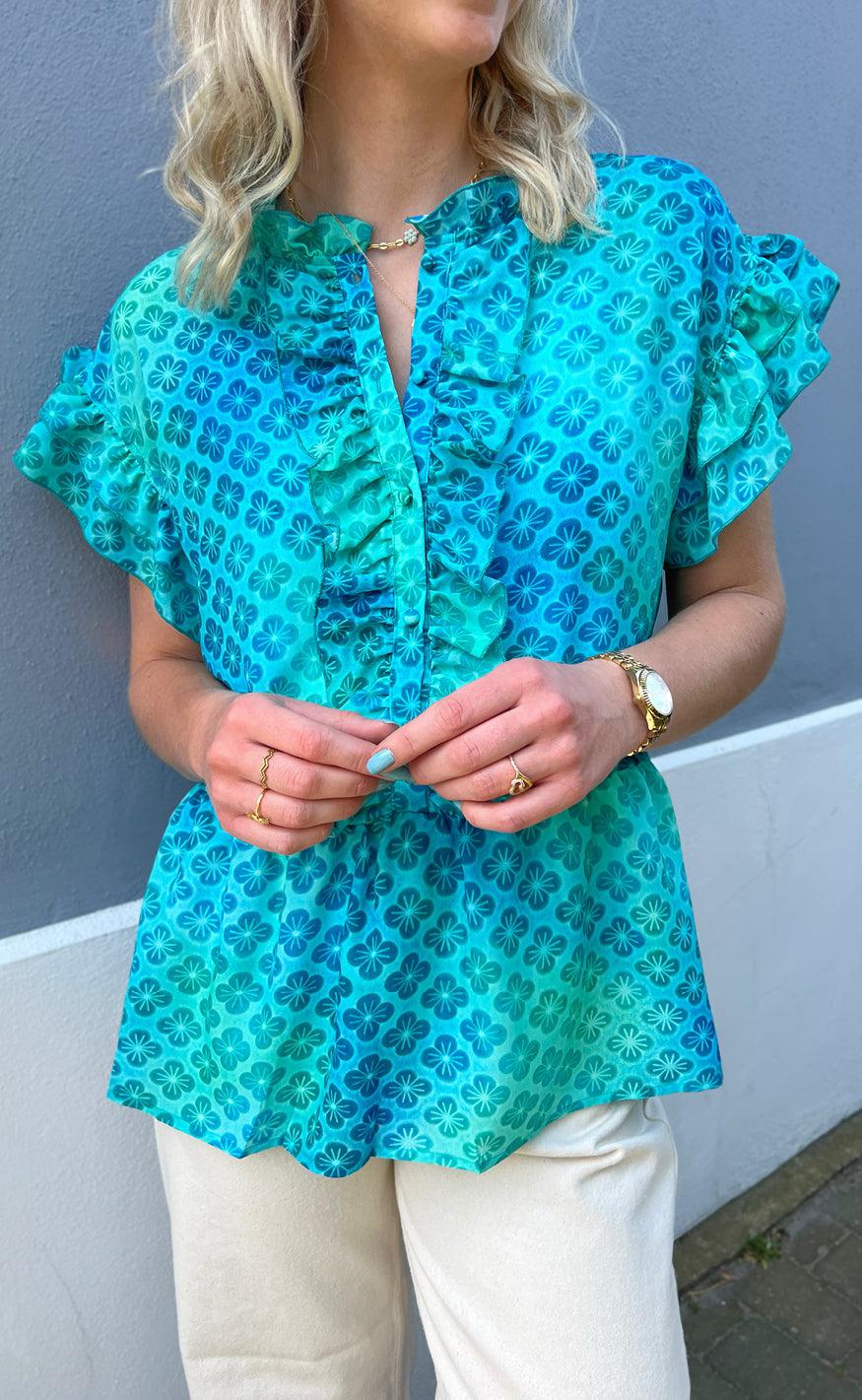 Say INA Copenhagen Top - Freya - Aqua