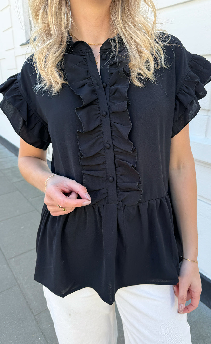 Say INA Copenhagen Top - Freya - Black