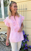 Say INA Copenhagen Top - Freya - Pink Striped
