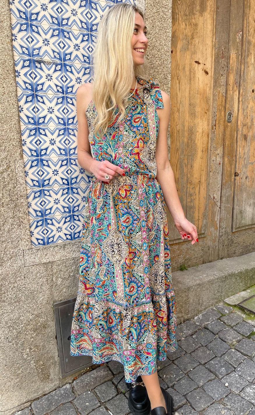 Say INA Copenhagen Top - Karo - Mixed Paisley