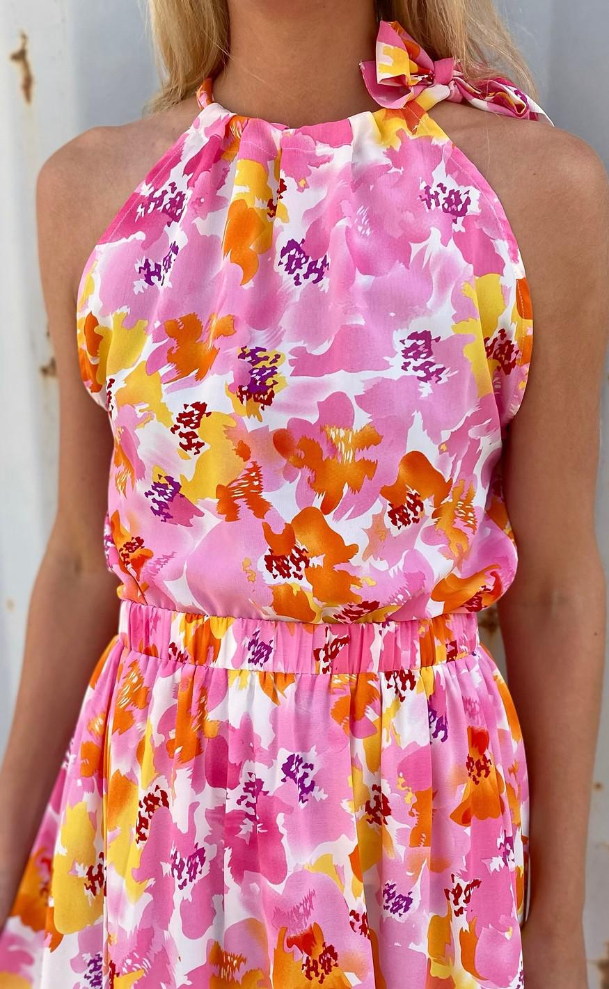 Say INA Copenhagen Top - Karo - Tropical Flowers