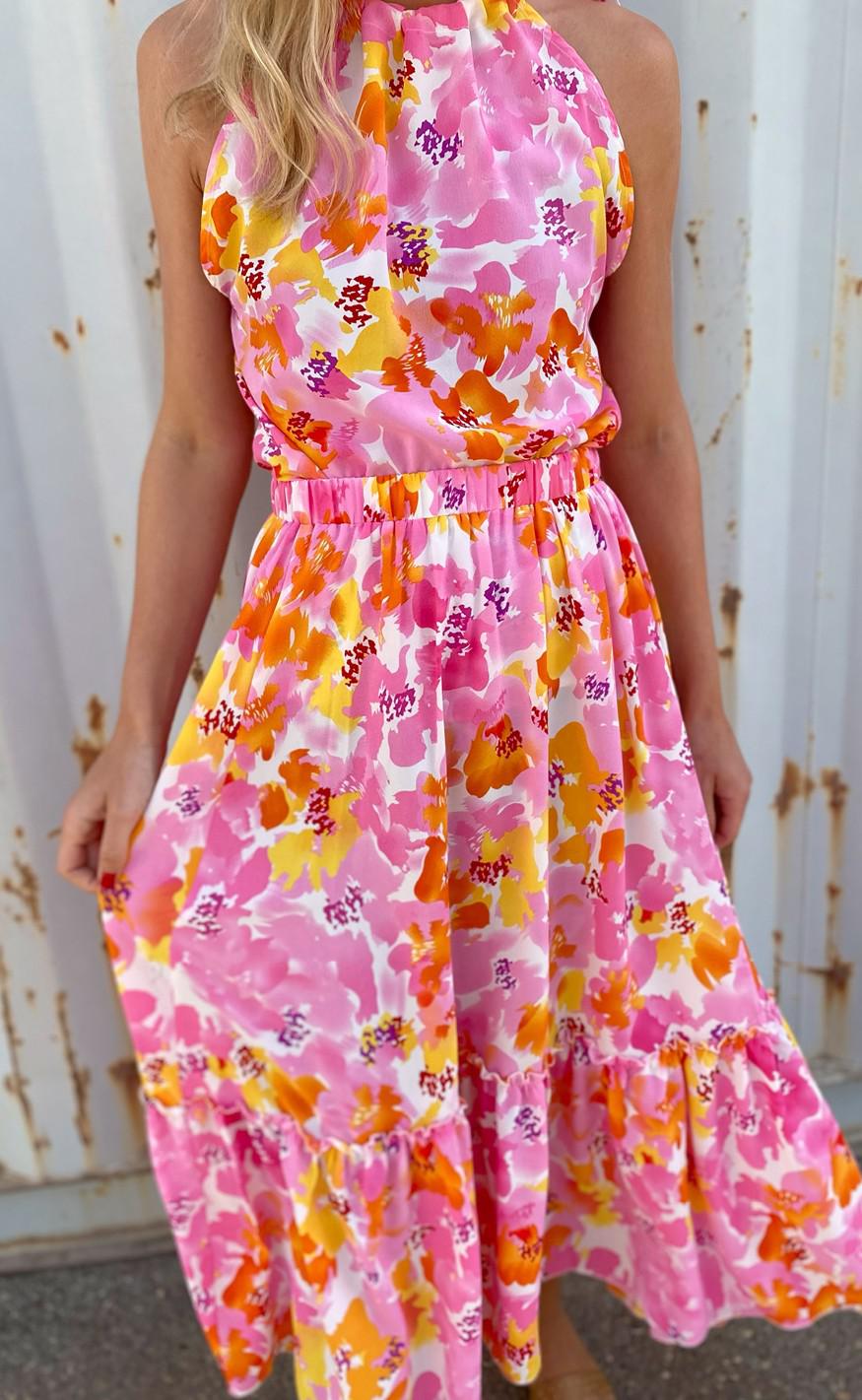 Say INA Copenhagen Top - Karo - Tropical Flowers