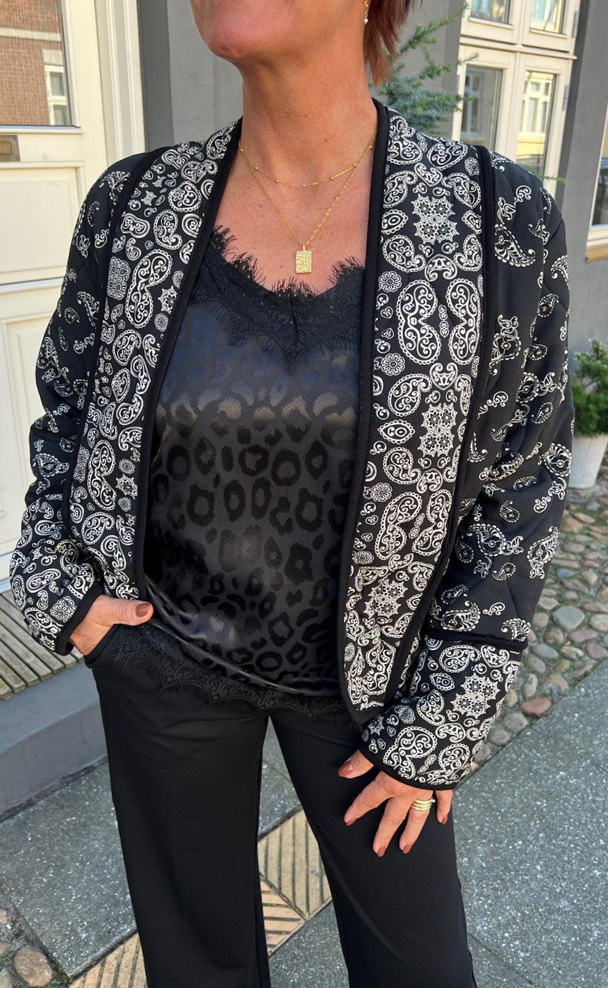Say INA Copenhagen Top - Kiki - Black Leopard