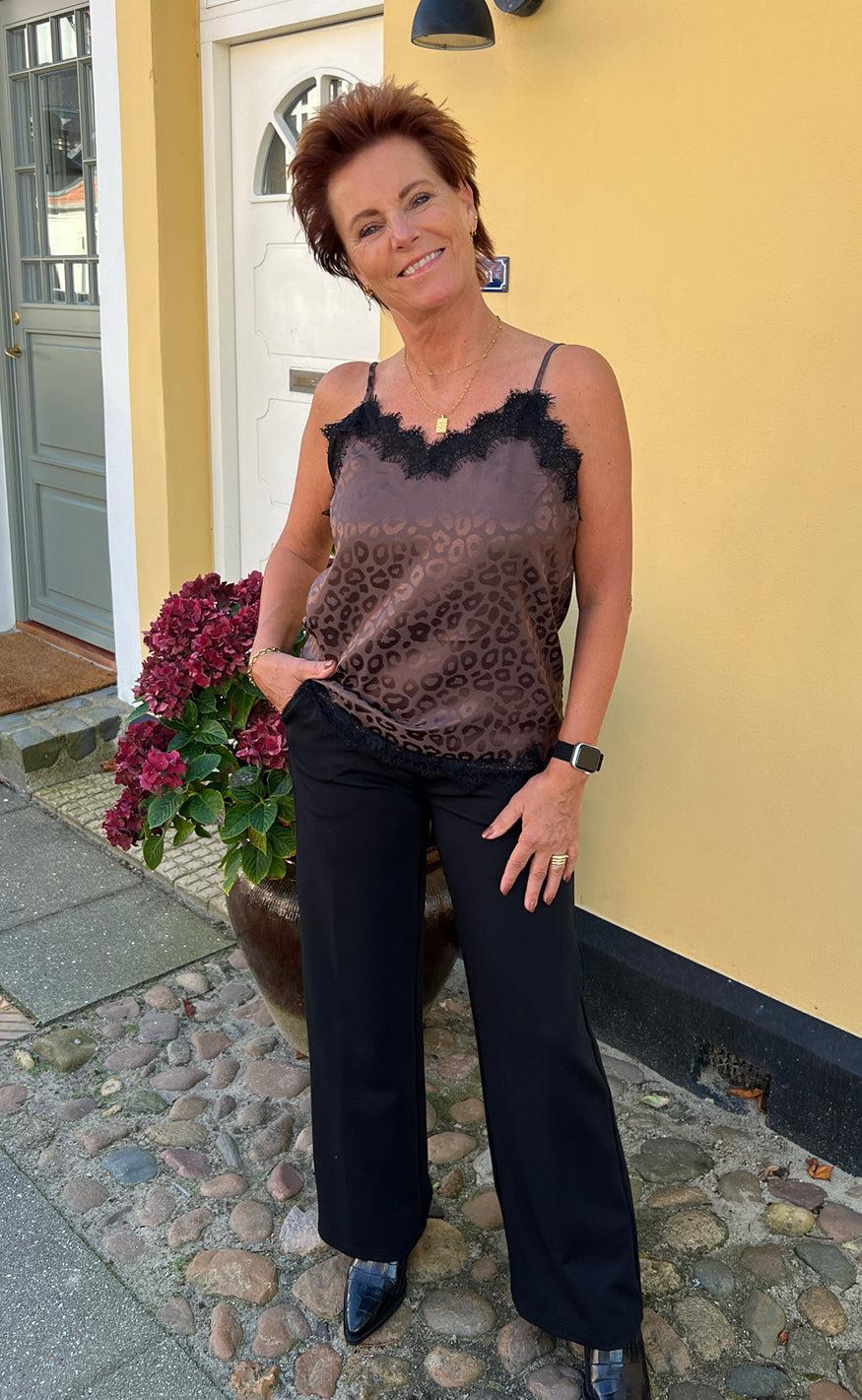 Say INA Copenhagen Top - Kiki - Chocolate Leopard