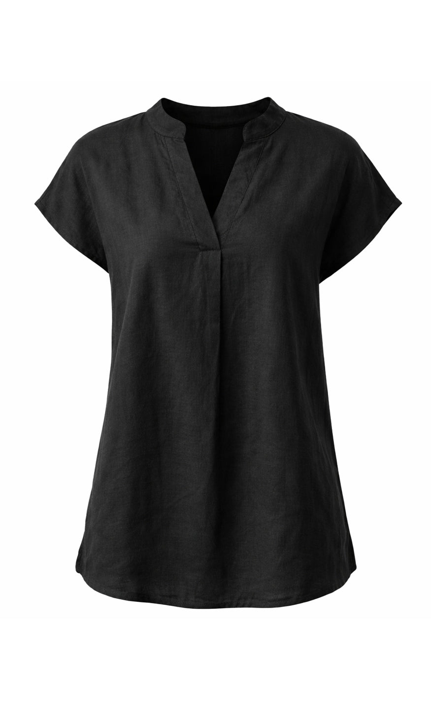 Say INA Copenhagen Top - Laura Linen - Black