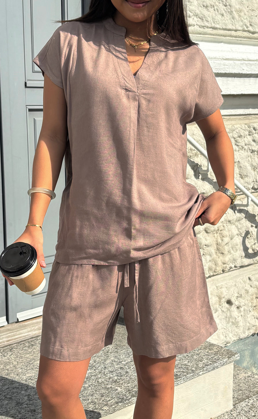 Say INA Copenhagen Top - Laura Linen - Brown