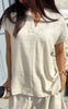 Say INA Copenhagen Top - Laura Linen - Sand