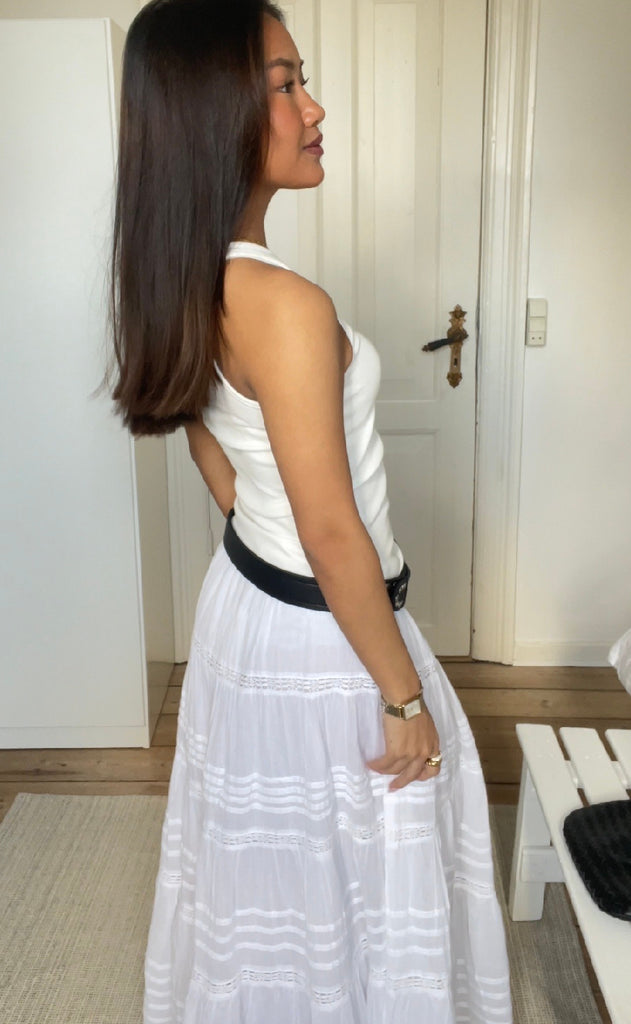 Say INA Copenhagen Top - Lea Logo - Off White