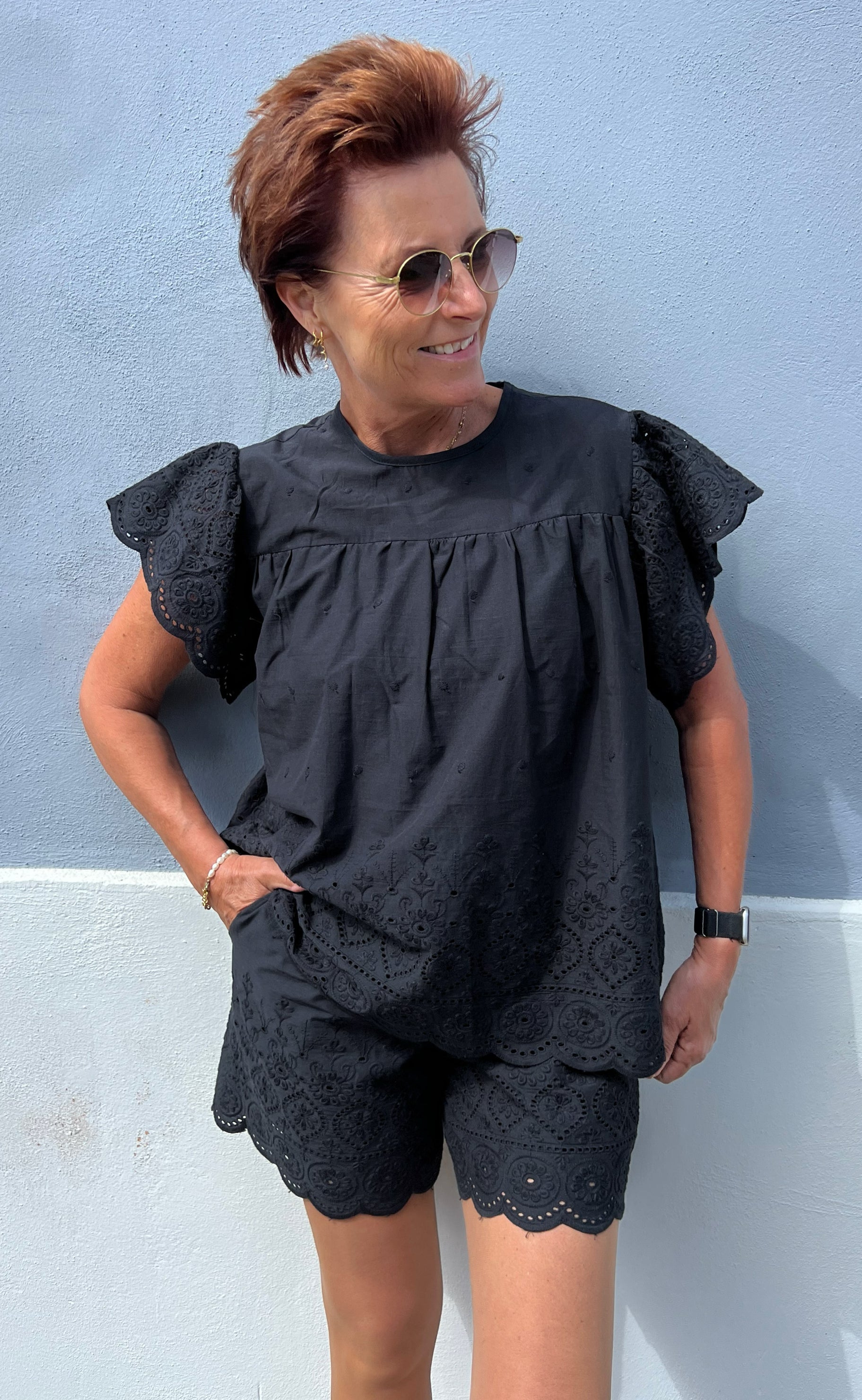 Say INA Copenhagen Top - Line - Black